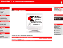 Tablet Screenshot of ippon-sports.com